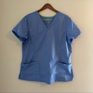 Landau Pro Flex Ceil Blue Scrub Set XL